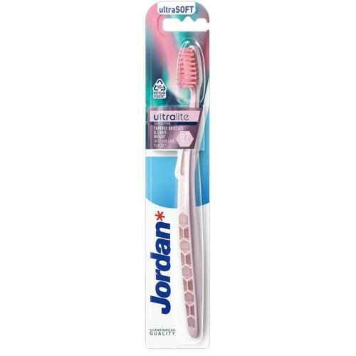 Jordan Ultralite Toothbrush UltraSoft 1 Τεμάχιο Εξαιρετικά Μαλακή Οδοντόβουρτσα για Βαθύ Καθαρισμό με Εξαιρετικά Λεπτές Ίνες Κωδ 310093 - Κρεμ